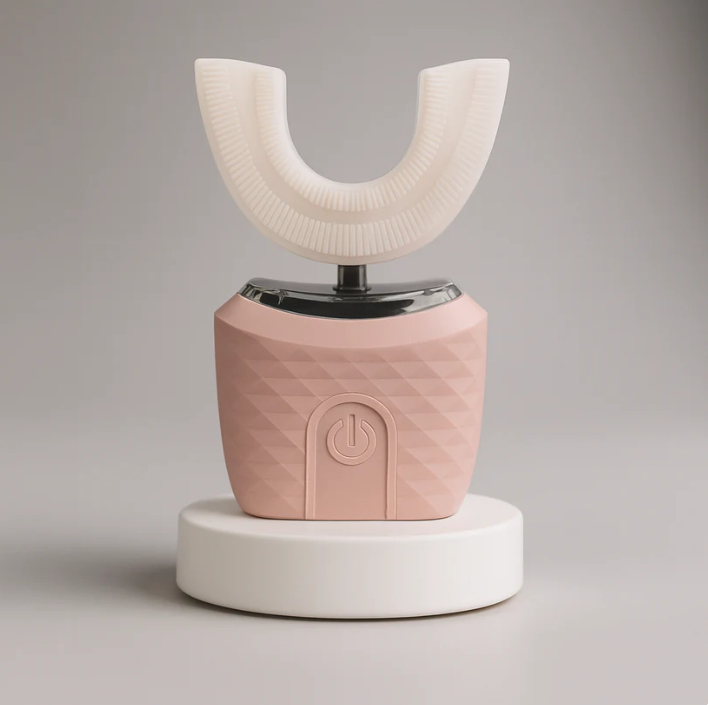 Brush360 – 360° Otomatik U Tipi Diş Fırçası (Şarjlı, Yetişkin & 3 Farklı Mod)